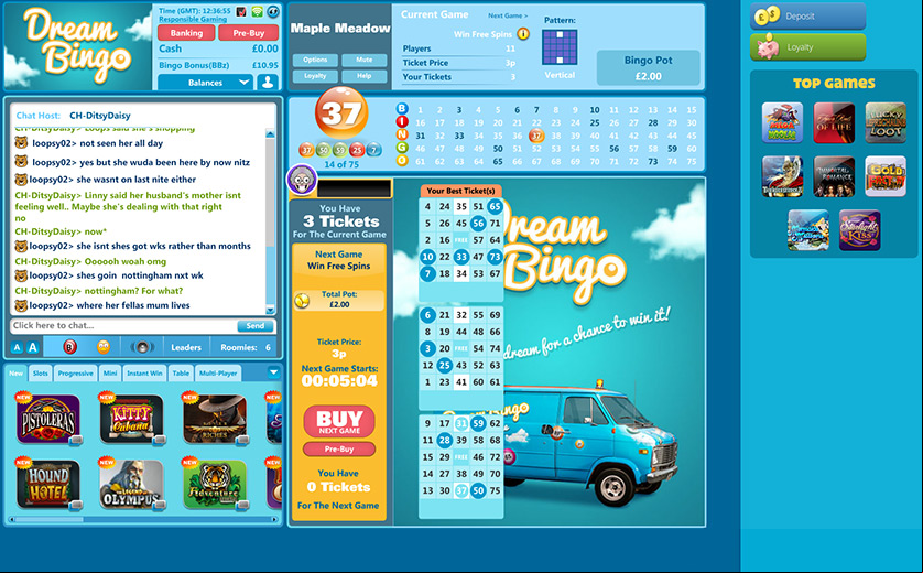 A game of Bingo 75 at Dream, large view