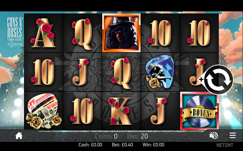 Spin the ‘Guns N’ Roses’ Video Slot, large view