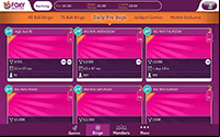 Mobile bingo at Foxy: Pre-buy section