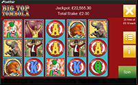 The 'Big Top Tombola' slot preview