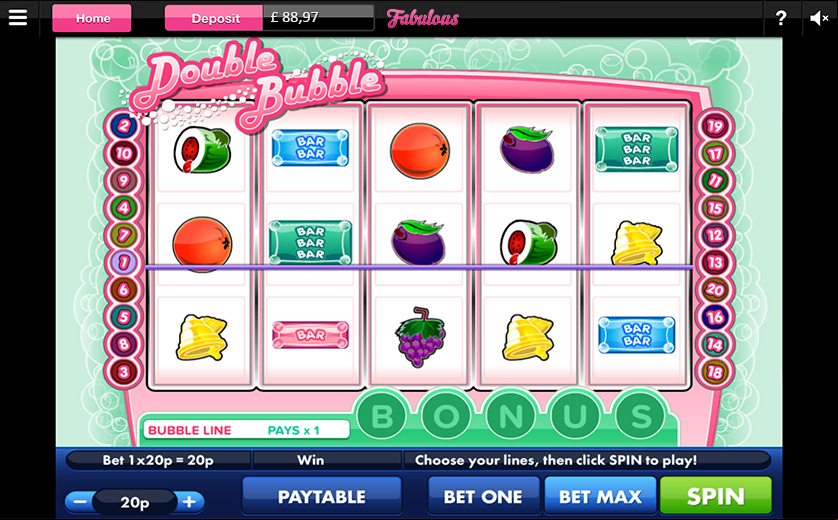 The ‘Double Bubble’ Slot Screenshot - large view